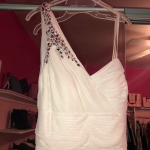 White prom dress